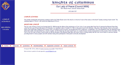 Desktop Screenshot of kofccureofars.org